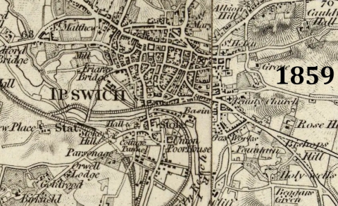 1859 - Map of Ipswich