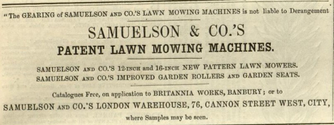 1863-07-18    Samuelson & Co. advertisement - New Models  18th July 1863