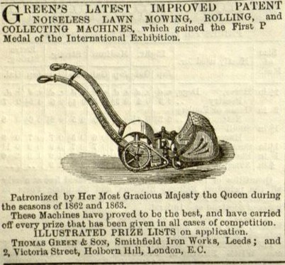 1863-09-26  Greens advert    26th September 1863
