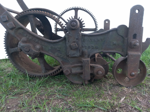 James Ferrabee & Co. Phoenix Ironworks - With Registered  No. 3074 Improvements - 12"   SERIAL No. 7638   gear drive view -  Malvern Autumn Garden Show - 28th September 2025