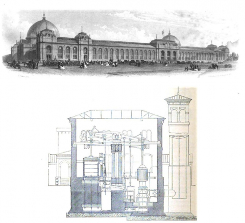 The International Exhibition Building at South Kensington - London 1862