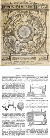 1862  Henry Ferrabee exhibiting Sewing Machines at the Great  Exhibition of 1862