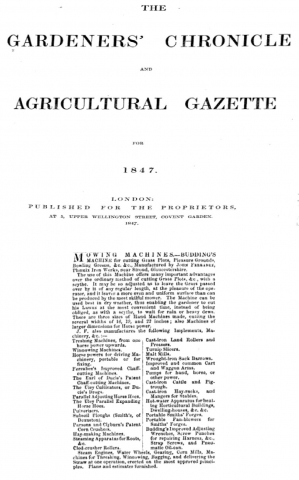 1847-03-27 Gardeners Chronicle