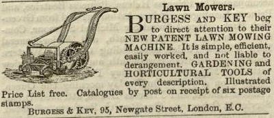 1863-07-25  Burgess and key advertisement