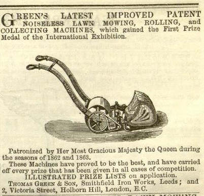 1863-10-03 Greens advertisement