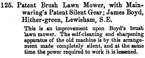 1861-03-29 Journal of the Society of Arts - Boyds Patent Brush Lawnmower
