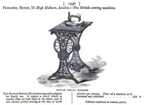 1862 International Exhibition - Henry Ferrabee Listing