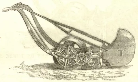1863 Morton's Patent Mower - Epicyclic Gearing