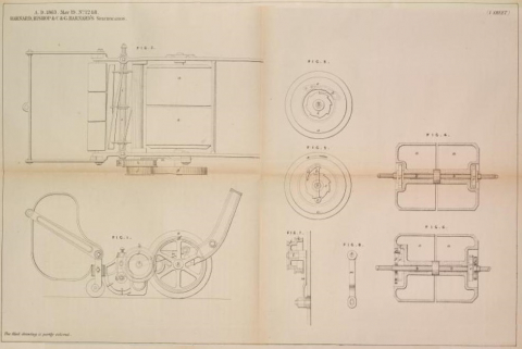 Barnard, Bishop & Barnard Patent No. 1248  Drawing