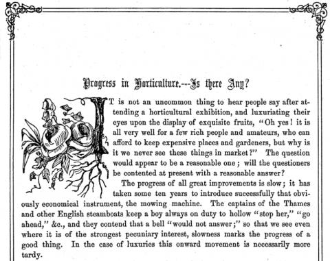 1855 - The Horticulturist - Mention of The Lawn Mower's 10 year time to establis