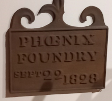 1828-09-22 Phoenix Foundry Plaque