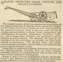 1848 Agricultural Gazette - Shanks