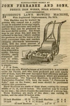 1852-03-15   John Ferrabee and Sons advertisement in the Gardeners Chronicle and Agricultural Gazette  - Showing Registered Improvements No. 3074
