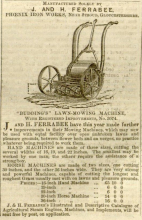 1853-04-14  -  James Ferrabee Advertisement - Gardeners Chronicle and Agricultural Gazette