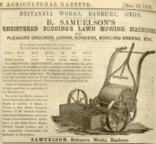 1857-05-16       16th of May - Samuelson & Co.  Advertisement -   The Gardeners Chronicle and Agricultural Gazette