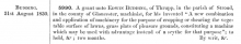 1830-08-31 Summary Listing for application of Edwin Budding's Patent No. 5990 - 31st August 1830