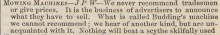 1846-6-6   A testimonial on advocating the Scythe over the Budding's Mower in The Gardeners Chronicle.