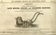 Greens Advertisement in The Gardeners Chronicle - 14th May 1862