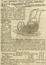 James & Henry Ferrabee advertisement in The Gardeners Chronicle - 29th April 1854