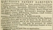 1855-07-14 Samuelson & Co. advertisement - 14th July 1845