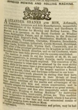 1855-07-14  Shanks advertisement - 14th July 1855