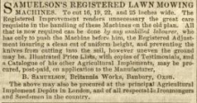 1855-05-05  Samuelson & Co. advertisement - 5th May 1855