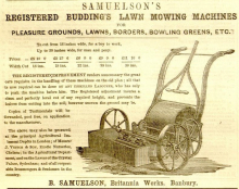 Samuelson & Co. advertisement in The Gardeners Chronicle - 17th May 1856