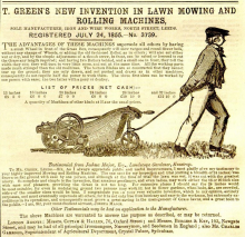 T. Greens advertisement - 28th June 1856