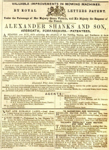 Shanks advertisement in The Gardeners Chronicle - 12th April 1856