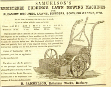 Samuelson & Co. advertisement in The Gardeners Chronicle - 26th April 1856