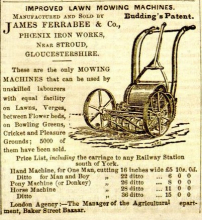  James Ferrabee advertisement in The Gardeners Chronicle - 5th April 1856