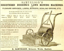 Samuelson & Co. advertisement in The Gardeners Chronicle - 26th April 1856