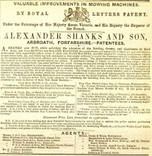 Shanks  advertisement in The Gardeners Chronicle - 3rd May 1856