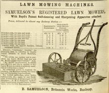Samuelson & Co. advertisement - 17th April 1858