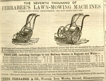 James Ferrabee advertisement - 5th June 1858