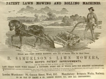 Samuelson & Co. Advertisement in The Gardeners Chronicle  30th June 1860