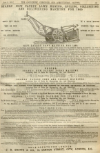 Shanks Advertisement in The Gardeners Chronicle - 9th June 1860