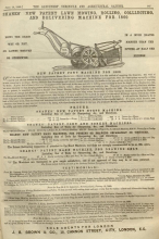 Shanks  Advertisement in the Gardeners Chronicle  16th June 1860