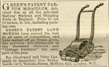 Greens Advertisement in The Gardeners Chronicle - 8th September 1860