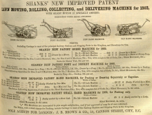  Shanks advertisement in The Gardeners Chronicle - 16th August 1862