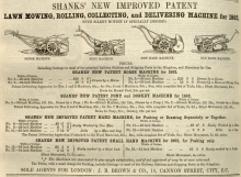  Shanks advertisement in The Gardeners Chronicle - 12th July 1862