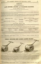 Greens advertisement in The Gardeners Chronicle - 23rd August 1862