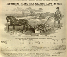 Samuelson & co. advertisement in The Gardeners Chronicle - 9th August 1862