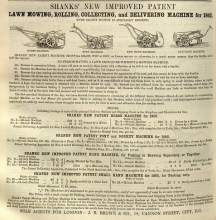 Shanks advertisement in The Gardeners Chronicle - 5th July 1862