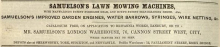  Samuelson & Co. advertisement in The Gardeners Chronicle - 5th July 1962