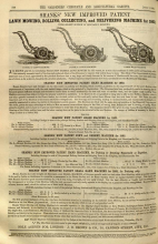  Shanks advertisement in The Gardeners Chronicle -  7th June 1862