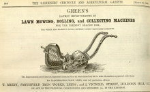 Greens Advertisement in The Gardeners Chronicle - 15th March 1862
