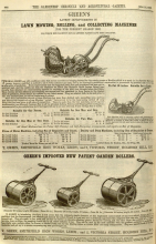 Greens advertisement in The Gardeners Chronicle - 10th May 1862