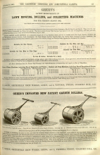 Greens advertisement in The Gardeners Chronicle - 13th September 1862