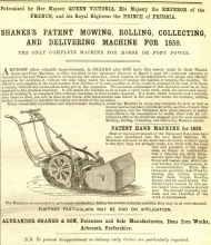 1859-4-9   Shanks Advertisement in the Gardeners Chronicle - 9th April 1859
